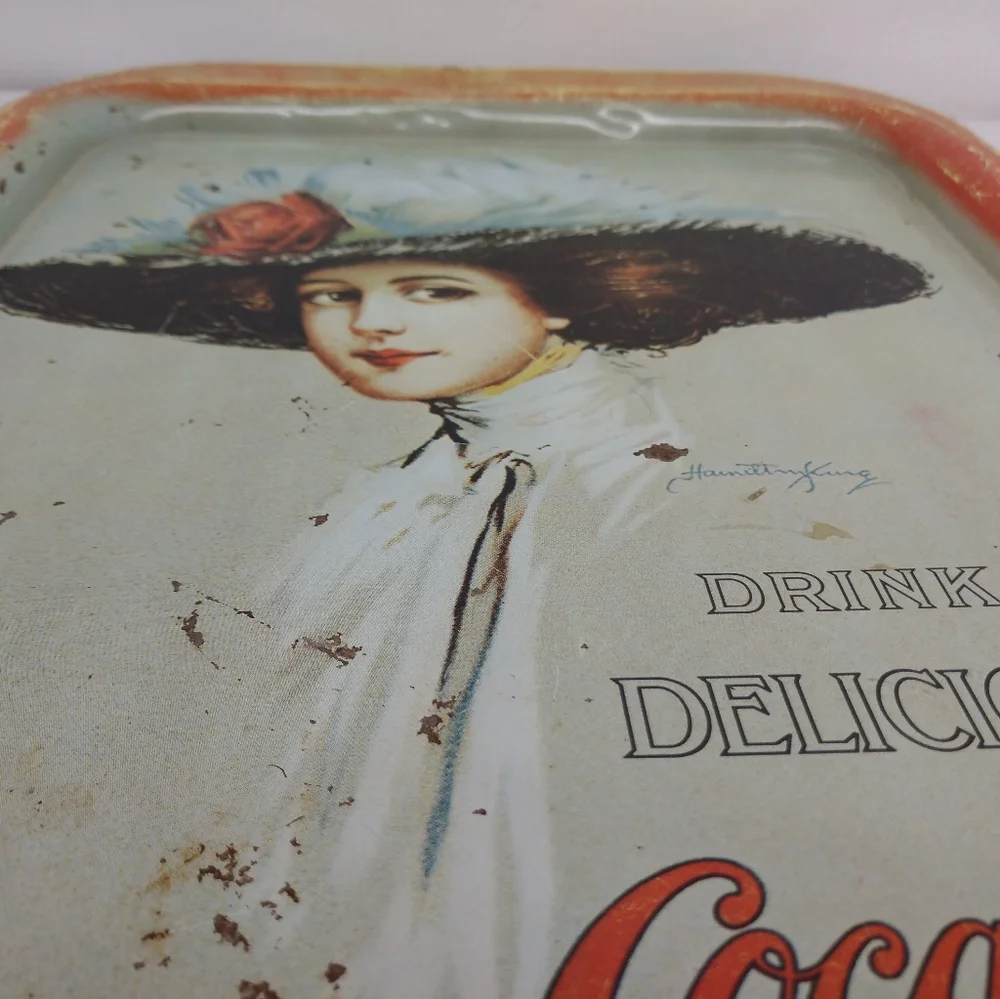 Vintage Coca Cola Tray Hamilton King